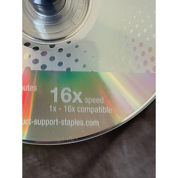 Staples DVD+R 120 Minutes/4.7GB, 16x speed 1×-16x 49 DVD left from 100 Open - Picture 11 of 14